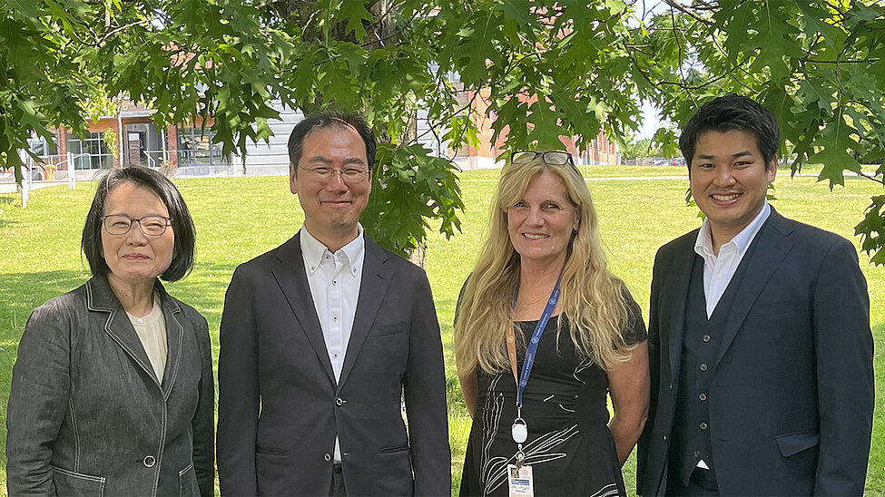 Professor Chie Sato, Professor Hidetoshi Kano och Shusuke Mimura.